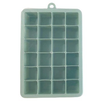 Kitchen9 24格矽膠冰塊模具  薄荷色  2個