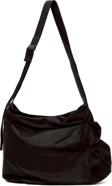 YOHJI YAMAMOTO 黑色 Uneven 斜挎包