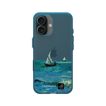 iPhone 17 Clear (相機按鈕) 夜幕藍 - Van Gogh Museum - 海濱的漁船