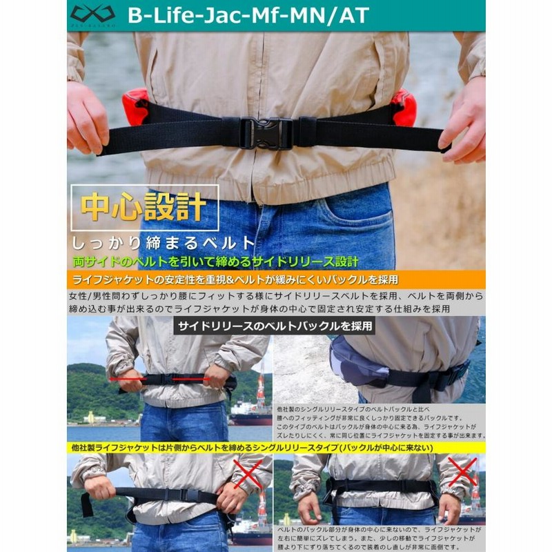 最大91%オフ! インフレータブル手動膨張式ライフジャケット ウエスト 救命胴衣 腰巻き ベルト 腰巻ライフジャケット デニム生地