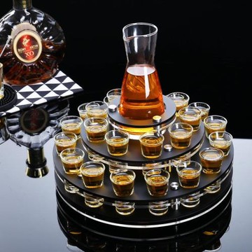 酒吧ktv杯架酒吧KTV酒杯架 亞克力子彈杯架旋轉杯架一口吞杯直銷