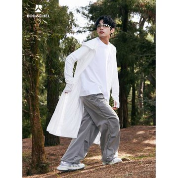 八度丘長款寬松專業防曬衣男女同款防紫外線全身夏季防曬服薄外套