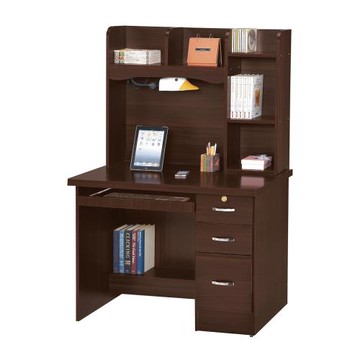 【唯熙傢俱】進昇胡桃色3.5尺電腦桌組