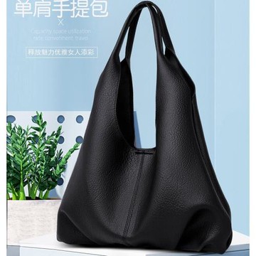 軟質舒適手感大容量托特女包彩色時尚簡約款2023冬季外貿款素面通