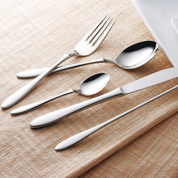 日本【SALUS 佐藤金屬】曲線柄餐具