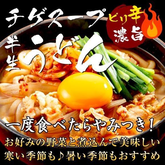 ピリ辛濃旨！チゲスープ半生うどん約６人前セット（メール便）