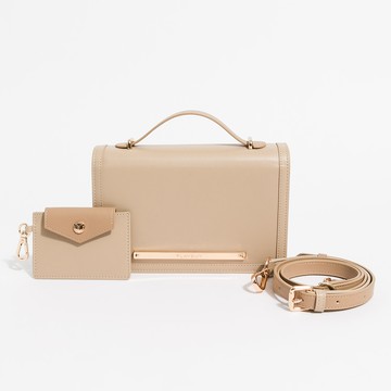 PLAYBOY-手提包附長背帶 Encounter系列 -卡其色(552-5901-26-7)