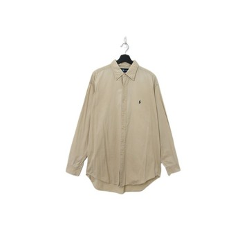 Back to Green-品牌襯衫 Polo 卡其 sh-08//vintage shirt