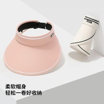 熱賣爆款防曬帽女夏季夏天防紫外綫貝殻遮陽空頂遮臉太陽帽子大簷騎車-L1001 UFEN