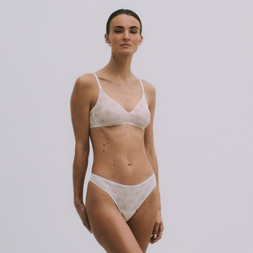 【HANRO】Ruby無鋼圈薄襯內衣 XS-L(霧紗白)