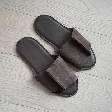 GIAN 匠家具｜皮革室內拖鞋 可可色