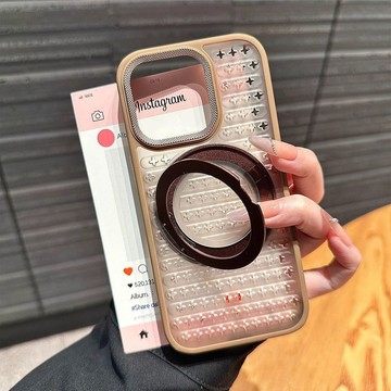 360°旋轉磁吸支架  iPhone 17 16 15 14 13 12 pro max 鏤空透氣散熱 膚感磨砂 手機殼