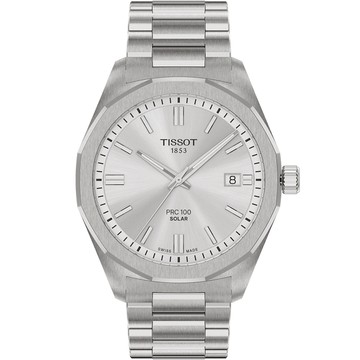 TISSOT 官方授權 李棟旭配戴款 PRC 100 T151.422.11.031.00 Solar太陽能手錶-39mm T1514221103100