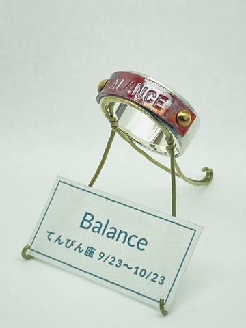 訂製商品 星座戒指 7【天秤座 BALANCE】