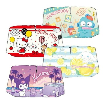 小禮堂 Sanrio 三麗鷗 車用前擋遮陽傘 S (生活款) Kitty 酷洛米 大耳狗 人魚漢頓