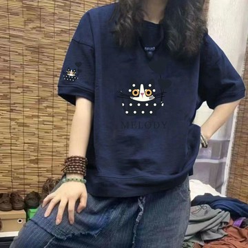 台灣现貨 寬鬆上衣 純棉上衣 女生短袖 t恤女 韓版短袖 上衣 短袖女 短袖上衣 短袖T恤 韓風短袖 大碼短袖 圓領上衣