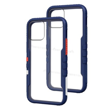 TGViS 極勁2代 iPhone 12 Pro Max 6.7吋 個性撞色防摔手機殼 保護殼 (經典藍)