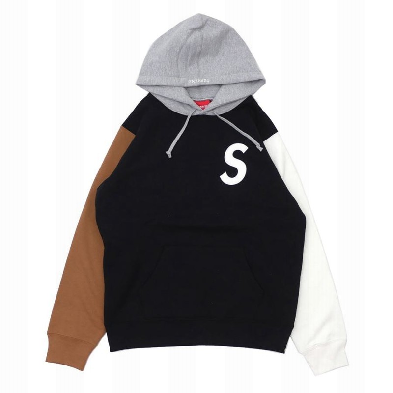 トップスS Logo Colorblocked Hooded Sweatshirt 黒 - パーカー