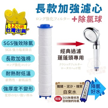 【長款濾心】除氯 蓮蓬頭濾芯 濾心 濾芯 過濾蓮蓬頭 濾心蓮蓬頭 除氯球 蓮蓬頭 花灑 蓮蓬頭專用濾心 長濾心 過濾