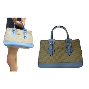 ~雪黛屋~POLO sandia 手提包中容量拉鍊主袋內二隔層二拉鍊暗袋進口防水防刮皮革