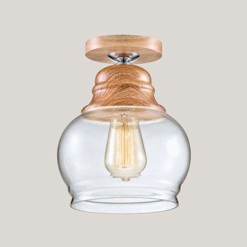 E27玻璃單吸頂燈 B106-48-93759