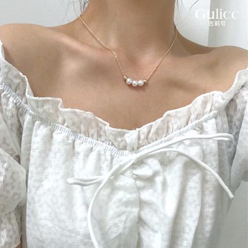 【Gulicc】古莉可 巴洛克 珍珠 項鍊(飾品 頸鍊 首飾 鎖骨鍊 情人節 母親節 七夕 生日禮物)