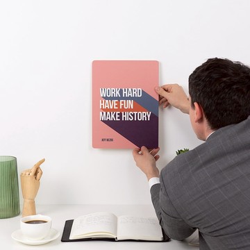 鼓舞人心的家居裝飾 報價海報印刷品 木牆裝飾辦公室 牆壁藝術