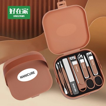 指甲刀 套裝傢用不銹鋼『好在家◇台灣出貨』修甲工具 斜口指甲刀 腳指甲剪 修甲工具 剪指甲 工具 鷹嘴指甲剪 修剪指甲套