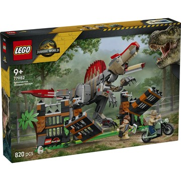 LEGO 侏羅紀世界系列 77982 棘龍大脫逃(恐龍 創意遊戲 禮物 兒童玩具)
