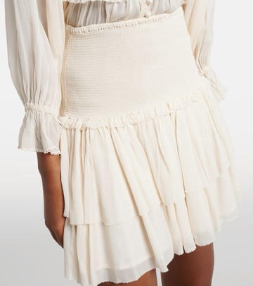 Poupette St Barth Farrah tiered miniskirt