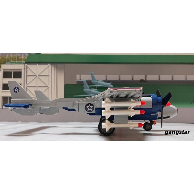 レゴ LEGO ブロック 互換 飛行機 戦闘機 アメリカ P38 ライトニング