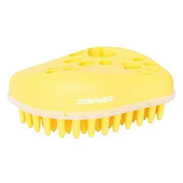 URBANER 奧本 寵物乾溼按摩清毛梳  CT-30  1個  奧本起司梳 黃色