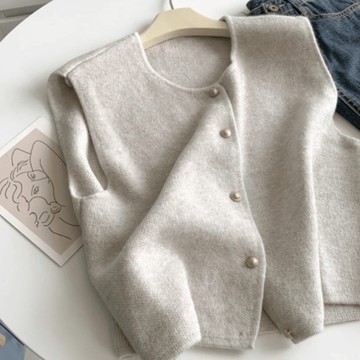 9th street 老錢風針織背心｜寬鬆百搭叠穿開衫馬甲 針織背心必收款！寬鬆版型可單穿也能叠搭 (預購)