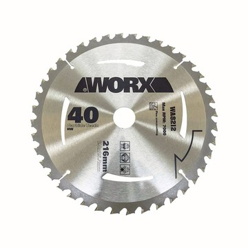 WORX 威克士 台灣公司貨 TCT 40T木材圓鋸片 WX845專用 WA8212 216 x 25.4 x 2mm  1個