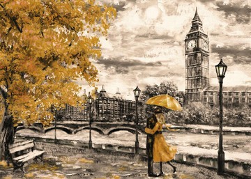 HC - 畫作系列-寫意倫敦 台灣製 520片拼圖 520J-030