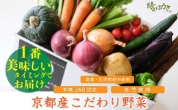 〈12月以降発送〉野菜の売上の１％が社会の応援に　京都産こだわりの野菜（有機野菜、栽培期間中農薬・化学肥料不使用など）の一番美味しいタイミングで収穫したセット