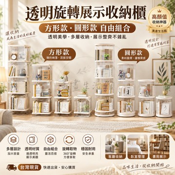 宅配免運🔥現貨6H出🔥展示架 落地收納架置物架 高品質旋轉書架 多層置物架 家用簡約兒童書櫃 客廳大容量收納架 置物架