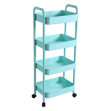 小推車置物架  4層  綠色