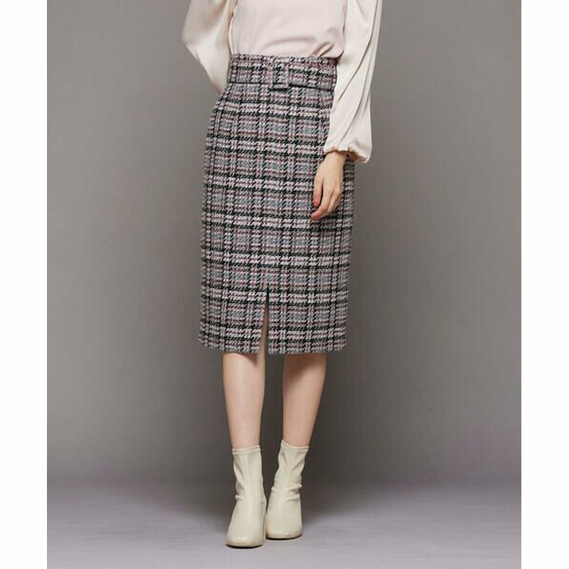 Queens Court クイーンズコート チェックタイトスカート ピンク Xs 通販 Lineポイント最大get Lineショッピング