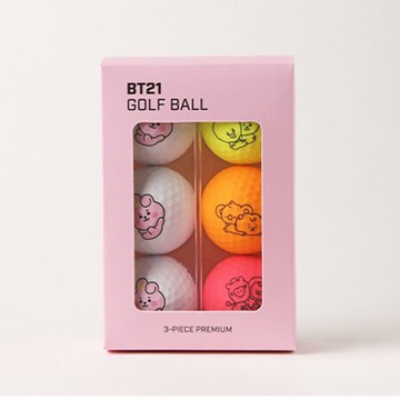 現貨 官方代理【BT21 BABY GOLF】COOKY GOLF BALL SET (6 BALLS) 高爾夫球 6顆 韓國原廠【正元精密】