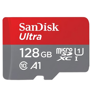 SanDisk 晟碟 Ultra microSDXC UHS-I A1 高速讀取記憶卡  128GB  1個