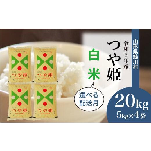 令和5年産 特別栽培米 つや姫  20kg（5kg×4袋） ＜配送時期指定可＞ 山形県 鮭川村