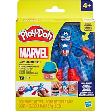 PlayDoh 培樂多 - 漫威英雄人物遊戲組(美國隊長)