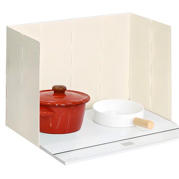 comet 折疊式廚房擋油板 + 收納袋 象牙白  1組  118 x 40cm