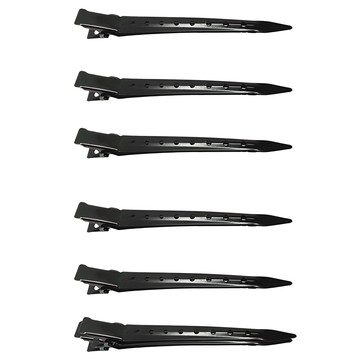 Icores 9公分黑色髮夾 6入  黑色  6個