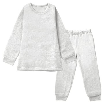 MI MI LEO TR台製超舒適保暖刷毛居家套裝  120  銀灰色