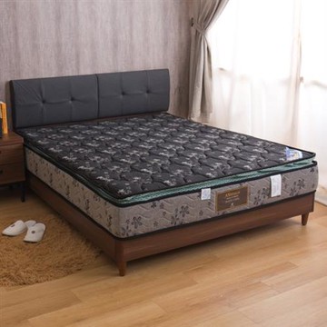 【AS】柏宜斯-舒柔記憶棉正三線硬式雙人加大6尺彈簧床墊