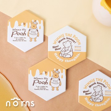 迪士尼小熊維尼蜂巢造型杯墊 Norns Original Design Winnie the Pooh  吸水墊