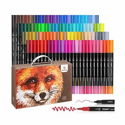 Mancola 100色 筆ペン マーカーペン イラストマーカー 暗記ペン カラーペン ドットマーカー 水性ペン 筆ペン カラー セット M 通販 Lineポイント最大get Lineショッピング