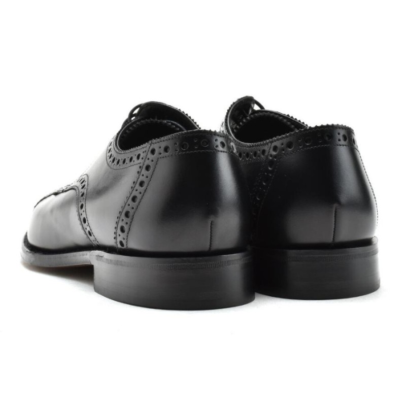 ローク ビジネスシューズ メンズ 革靴 紳士靴 ドレス セミブローグ ストレートチップ ブラック 黒 LOAKE | LINEショッピング